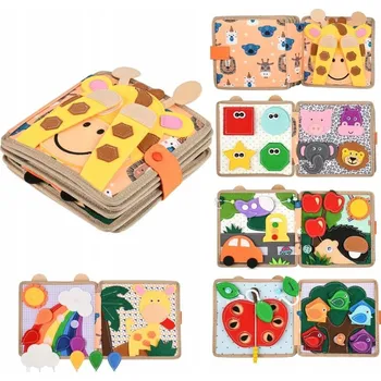 Hračka pro nejmenší Montessori Tichá Kniha - Kouzelné Dobrodružství pro Malé Ručičky