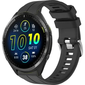 Příslušenství k chytrým hodinkám VSECHNONAMOBIL 112644 SILICONE Vyměnitelný řemínek pro Garmin Forerunner 965 černý