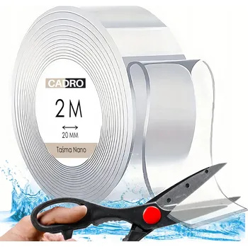 Lepicí páska Nano oboustranná montážní páska 2m voděodolná průhledná silná 20 mm