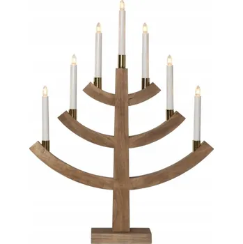 Svícen Dřevěný svícen Star Trading 64 cm