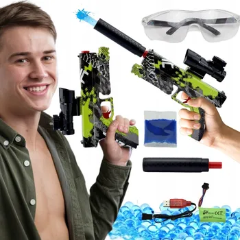 Dětská zbraň AUTOMATICKÁ PISTOLE NA GELOVÉ VODNÍ KULIČKY PUŠKA VELKÁ SADA BEZPEČNÁ