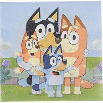 Papírový ubrousek Papírové ubrousky 33x33cm 10ks Bluey - Cakesicq