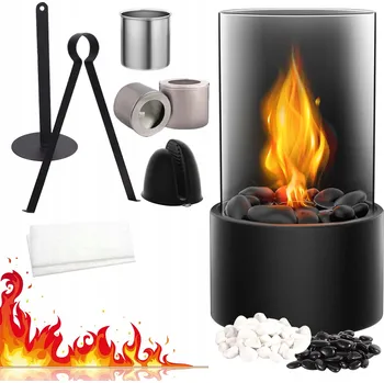 Biokrb Volně stojící biokrb do domu, bez kouře, na bioetanol + kamínky