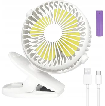 Domácí ventilátor MALÝ PŘENOSNÝ STOLNÍ VENTILÁTOR - 3 RYCHLOSTI, OTOČNÝ O 360°