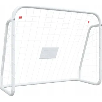 Fotbalová branka Fotbalová branka s polyesterovou sítí a ocelovým rámem 125x96x60 cm, bílá
