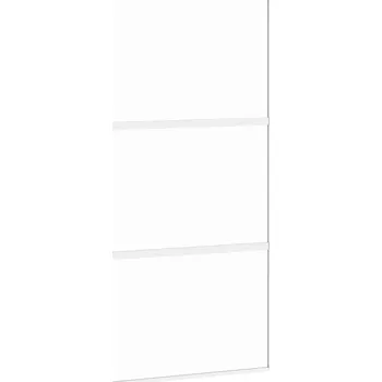 Interiérové dveře Posuvné dveře z tvrzeného skla a hliníkového rámu, 102,5 x 205 cm, bílé