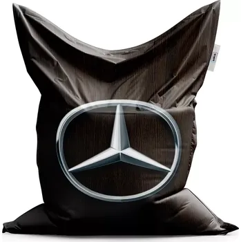 Sedací pytel Sablio Sedací vak Classic Logo 5 Dřevo - 200x140 cm