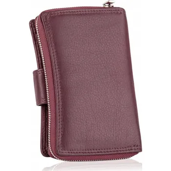 Peněženka Betlewski dámská peněženka z pravé kůže růžová