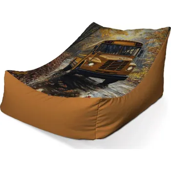 Sedací pytel Sablio Sedací vak Lounge Žlutý školní autobus: 120 x 100 x 80 cm