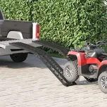 Skládací motocyklistická rampy 340 kg na rampu 2 pcs Černý