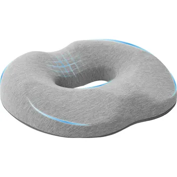 Polštář s polštářem Světle šedá 42 x 37 x 8 cm Bavlna