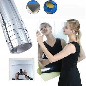 Zrcadlo ELASTICKÁ SAMOLEPICÍ FÓLIE ZRCADLOVÁ ZRCADLO NALEPOVACÍ 200 CM VODĚODOLNÁ