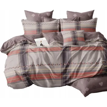 Povlečení SADA POVLEČENÍ 160x200 BAVLNĚNÝ SATÉN, POVLEČENÍ NA POLŠTÁŘE 70x80