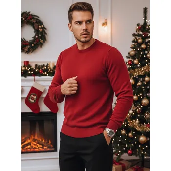 Pánský svetr Pánský klasický svetr bordový Dstreet WX1933z Barva: Bordó, Velikost: M