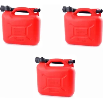 Kanystr KANISTR NA PALIVO BENZÍN NAFTU OLEJ + TRYCHTÝŘ KANISTRY 3ks 5l