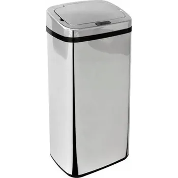 Odpadkový koš Nádoba, kbelík, kontejner z leštěné ocel iQ-Tech 40 l stříbrný