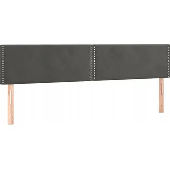 Čelo postele sametové 100x78/88 cm světle šedé