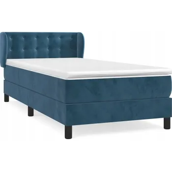 Ložnice Čalouněná jednolůžková postel VidaXL 90x200 cm, odstíny modré