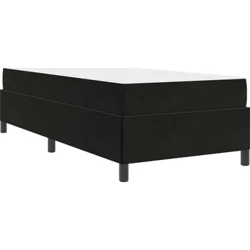 Postel vidaXL Rám postele s matrací Černá 80 x 200 cm textil [3399026]