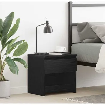 Noční stolek vidaXL Noční skříňka Černý dub 40 x 30 x 39 cm kompozitní dřevo [862574]
