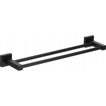 Věšák Šatní ramínko kovový Springos černý