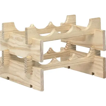 Stojan na víno Astigarraga Stojan na víno, borovicové dřevo, kapacita: 6 ks ME600.99