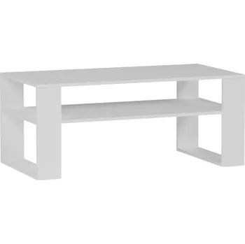 Konferenční stolek Konferenční stolek Framire obdélníkový 90 x 58 x 55 cm bílý