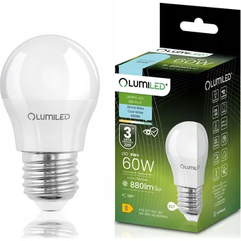 Žárovka LED žárovka E27 Kulka P45 8W = 60W 806lm 6500K Studená bílá 180° LUMILED