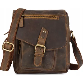 Beltimore taška na dokumenty z pravé kůže, bez vzoru