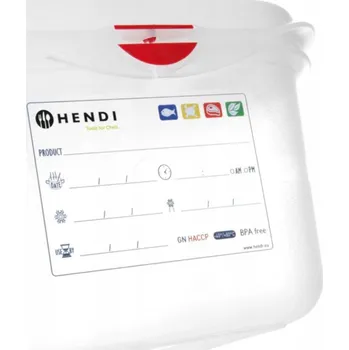 Dóza na potraviny GN nádoba 1/6 Hendi, hloubka 100 mm, polypropylen, 1,7 l