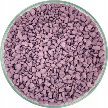 Dekorace do akvária STELIVO FIALOVÝ DO AKVÁRIA BAREVNÝ AKVARISTICKÝ ŠTĚRK SUBSTRÁT 3-4mm