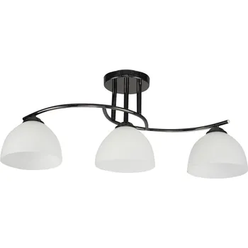 Stropní moderní osvětlení GRACJA - 3xE27, 40W, černé / bílé