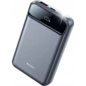 Powerbanka Yesido Powerbanka YP49 10 000 mAh 22,5 W USB-A + USB-C + 15 W MagSafe, LED, černá