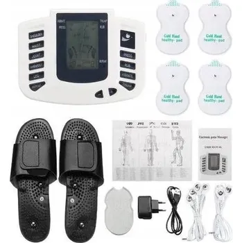 Masážní přístroj ELEKTROSTIMULÁTOR TENS EMS MASÁŽNÍ PŘÍSTROJ + ELEKTRODY 24 PROGRAMŮ SADA