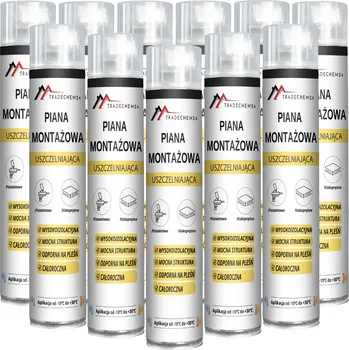 Montážní pěna MONTÁŽNÍ PĚNA TRADECHEM24 750 ML NÍZKOTLAKÁ RYCHLESCHNOUCÍ VÝPLŇOVÁ