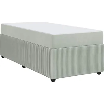 Ložnice zahrada-XL Rám postele s matrací Světle šedá 100 x 200 cm textil 3398360