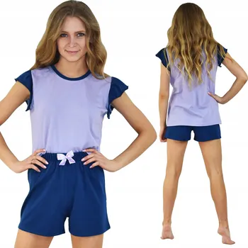 Dámské pyžamo Born2rest dámské pyžamo bavlna modré velikost S