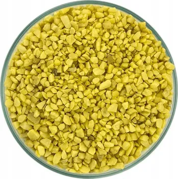 Dekorace do akvária STELIVO ŽLUTÝ DO AKVÁRIA BAREVNÝ AKVARIJNÍ ŠTĚRK ŽLUTÝ SUBSTRÁT 3-4mm