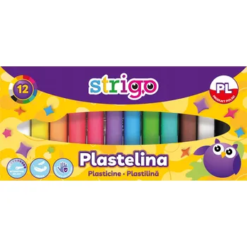 Výtvárné potřeby PLASTELÍNA 12 BAREV STRIGO
