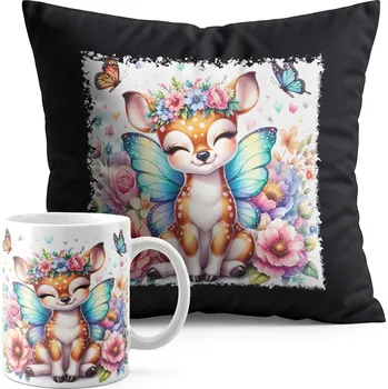 SADA HRNEK + POLŠTÁŘ ČERNÁ – DIVOKÁ LESNÍ ZVÍŘATA SRNKA