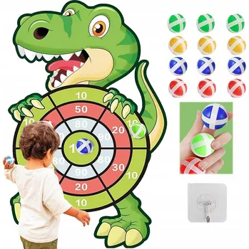 Dětská zbraň ŠIPKY S TERČEM A MÍČKY NA SUCHÝ ZIP DOVEDNOSTNÍ HRA PRO DĚTI, ŠIPKY S MÍČKY NA ZIP