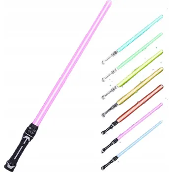 SVĚTELNÝ MEČ HRAČKA DÁREK 7 BAREV plast