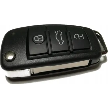 Autoklíč Náhradní obal klíče 3-tlačítkový, AUDI A6 S6 Q7, Frekvence 868 MHz + Transpondér
