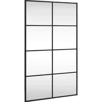 Zrcadlo Zrcadlo Nástěnné se železným rámem, černé, 50 x 80 cm