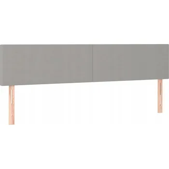 Čelo postele světle šedé 180x78/88 cm, 2 ks
