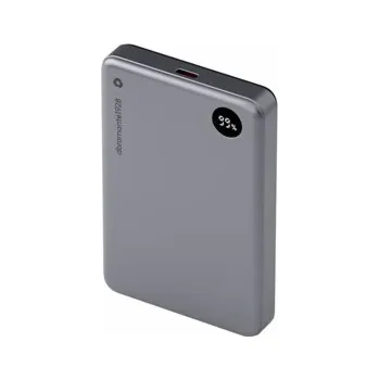 Powerbanka dbramante1928 re-charge - Power banka - 10000 mAh - 38.5 Wh - 20 Watt - 3 A - 2 výstupní konektory (magnetický, 24 pin USB-C) - šedá