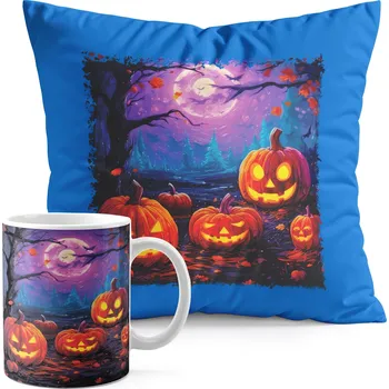 SADA HRNEK + POLŠTÁŘ MODRÝ - HALLOWEEN