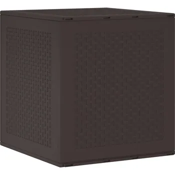 Zahradní úložný box vidaXL Zahradní úložná krabice Hnědá 55 x 53 x 57 cm Polypropylen [870580]