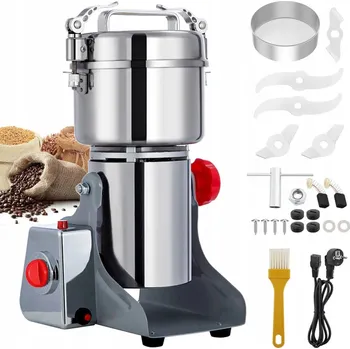 Kuchyňský mlýnek 800g Elektrický mlýnek na koření a obilí, vysokorychlostní