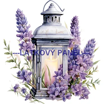 Látkový panel - Levandule - LE-126 Velikost: 25x25cm, Materiál: Kočárkovina